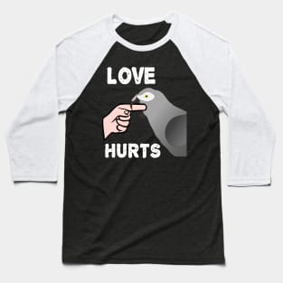 Love Hurts Timneh African Grey Parrot Biting Baseball T-Shirt